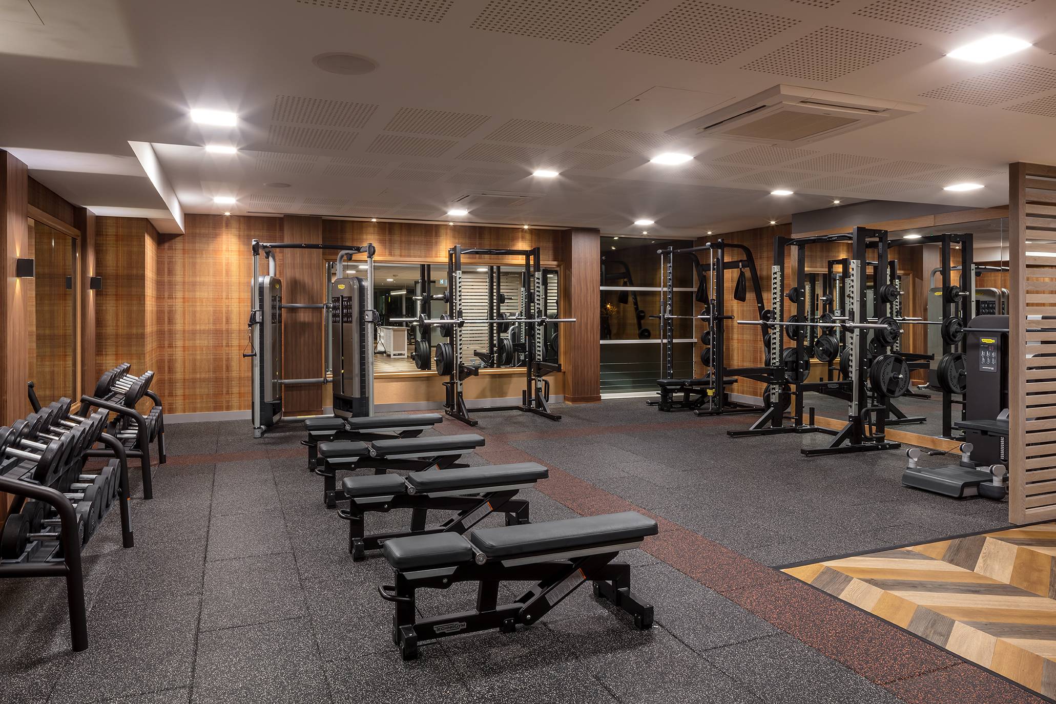 SPORTEC® Style Tile Free Weights Flooring Rubber Floor Tile