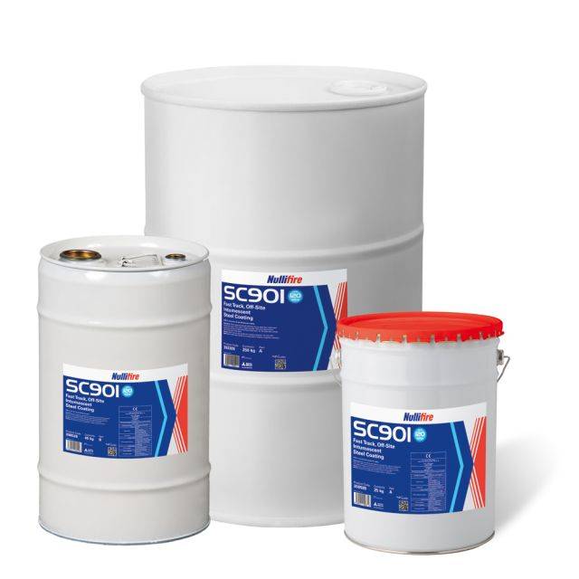 SC901 Fast Track, OffSite Intumescent Steel Coating Nullifire a