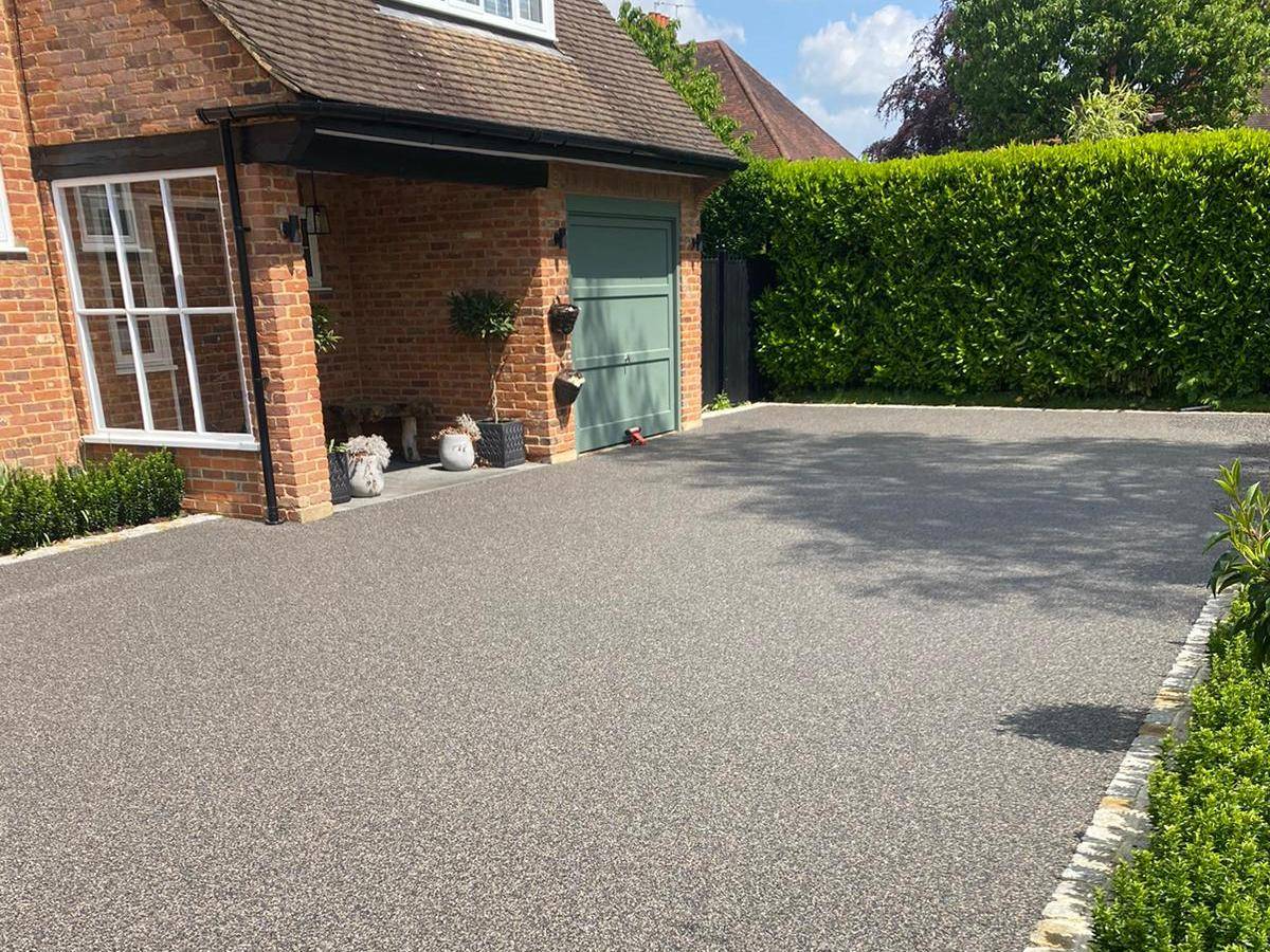 PermaBound Resin Bound Gravel Domestic Driveway Installation Ocean