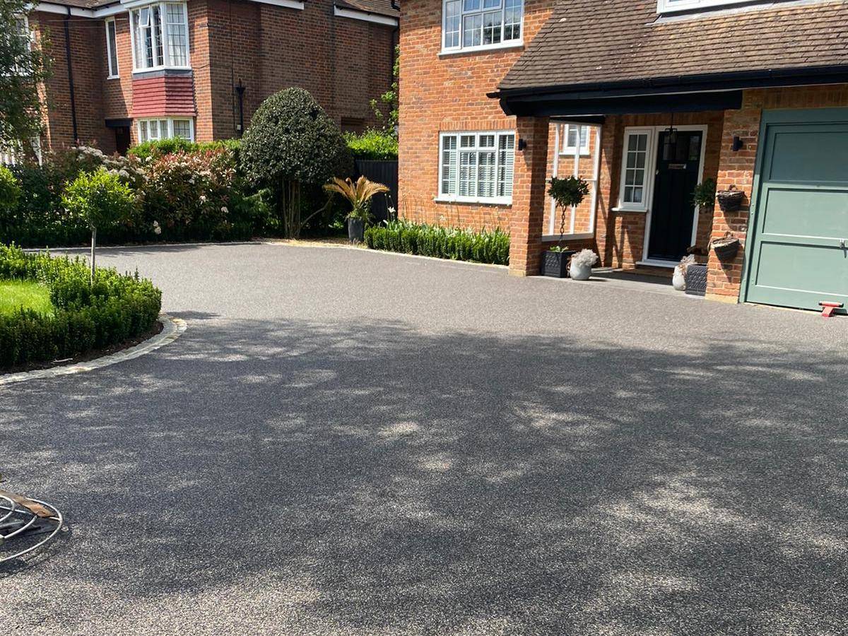PermaBound Resin Bound Gravel Domestic Driveway Installation Ocean