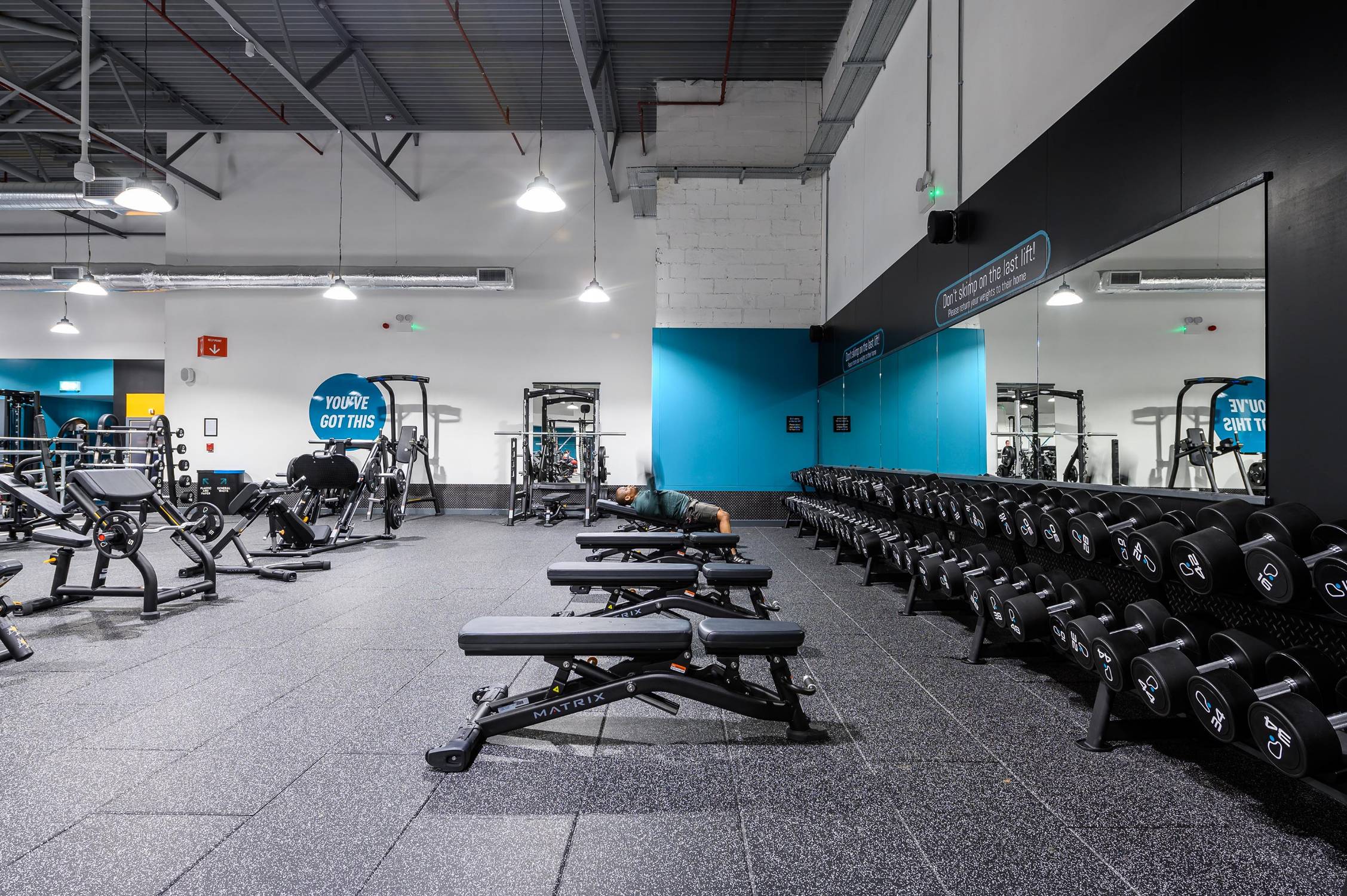 SPORTEC® Style Tile Free Weights Flooring Rubber Floor Tile