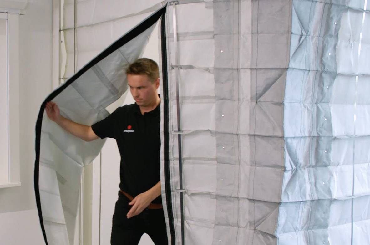 FireMaster® Concertina™ Egress Fire Curtain Coopers Fire Ltd NBS