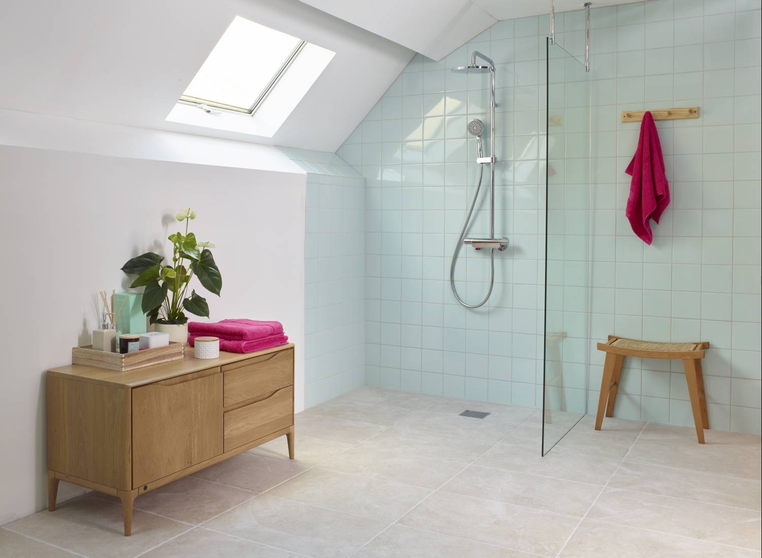 Midas™ 220 Shower Column Mixer With Adjustable Head And Fixed