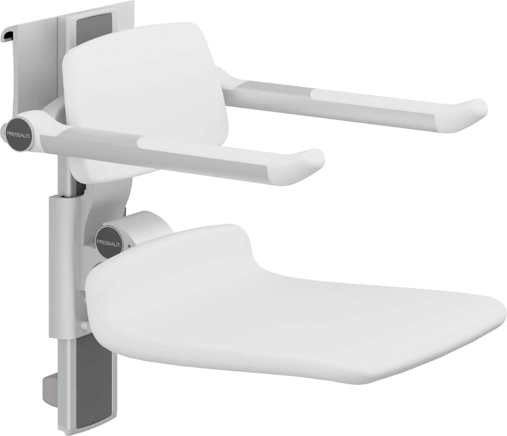 Shower seat PLUS 450 height and sideways adjustable R7464 Pressalit