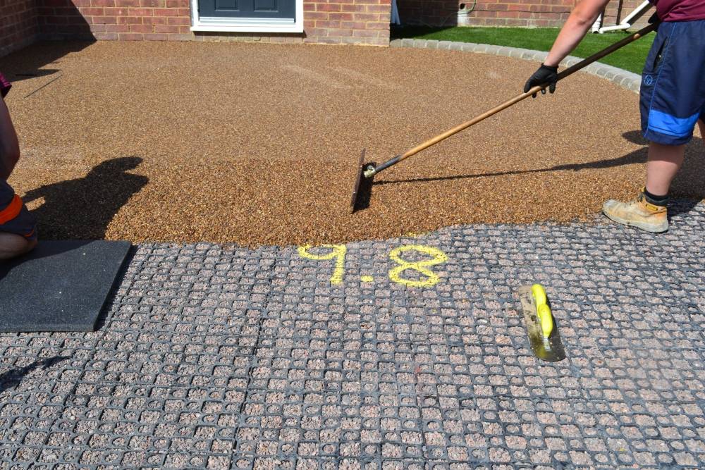 Easy off road parking using SureCell as a base for sureset resin bound