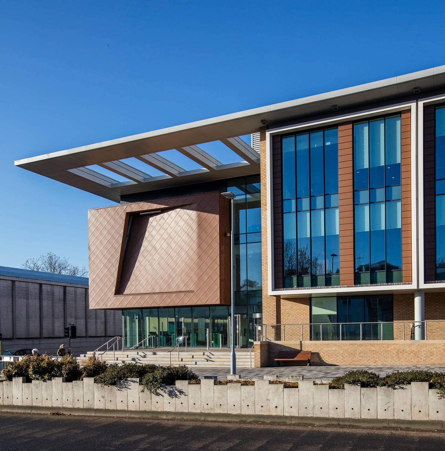 Aluminium Eaves System with Secret Fix Soffit Panels at The Gade, Hemel