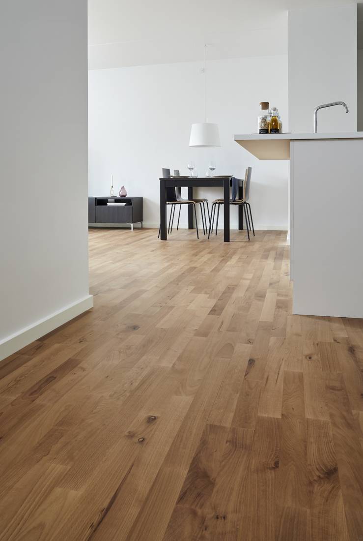 14mm twostrip solid hardwood floor with floating clip system
