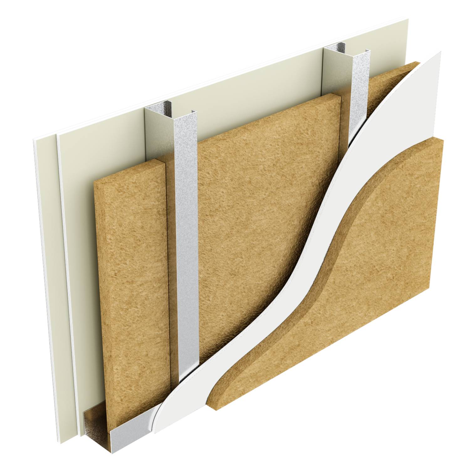 Metsec SFS Infill Wall with Glasroc X Sheathing Board, BG Internal