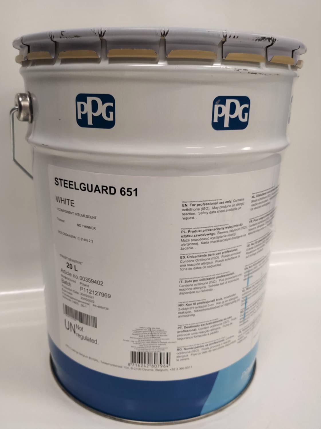 PPG STEELGUARD 651 Intumescent coating Johnstone's Trade Paints a