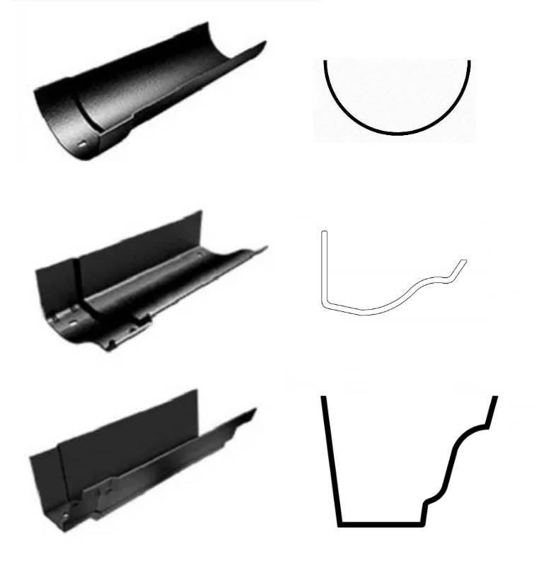 Cast Aluminium Guttering HalfRound, Ogee or Moulded No.46
