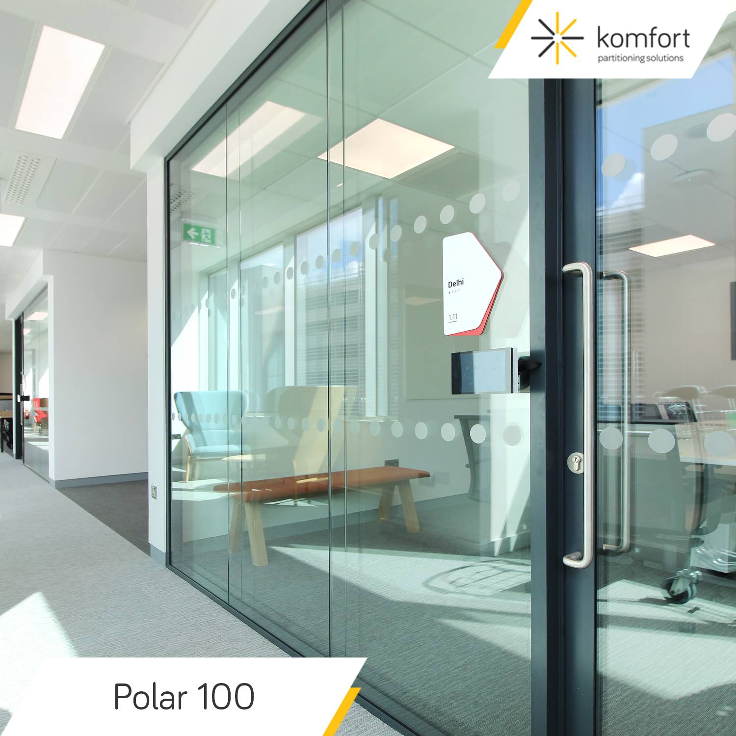Komfort Polar 100 Double Glazed Partitioning Komfort Partitioning