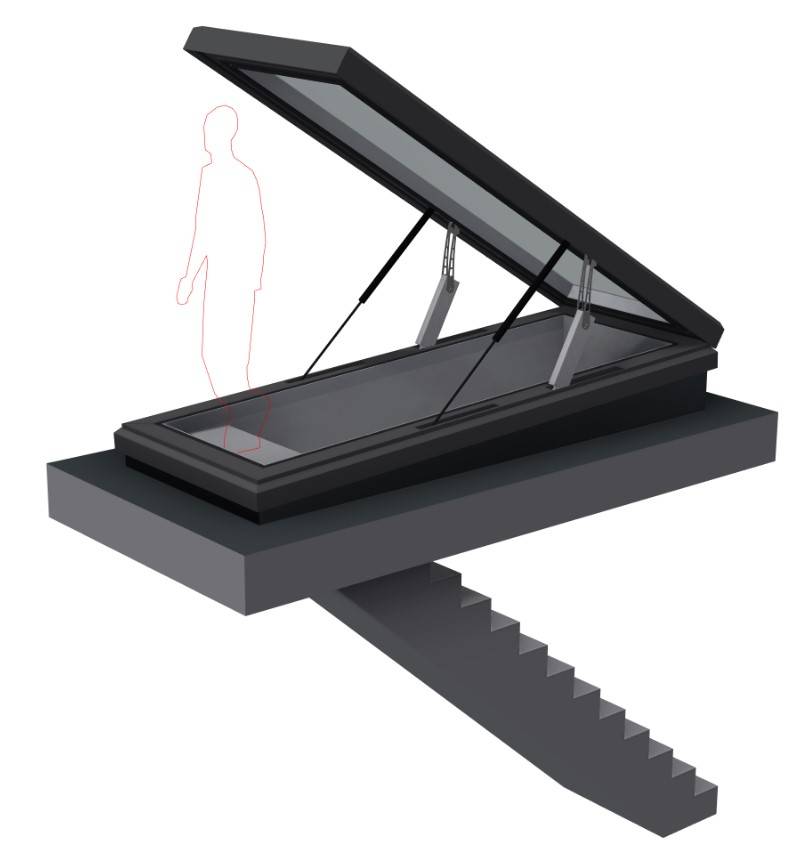 Opening Rooflight (Roof Access Door) Next Generation Rooflights NBS
