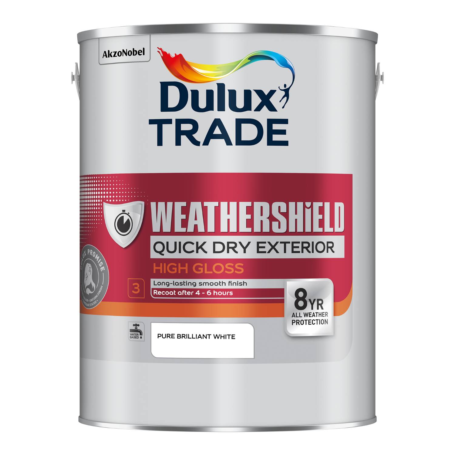 Weathershield Quick Dry Exterior High Gloss Dulux Trade, brand of AkzoNobel NBS Source the