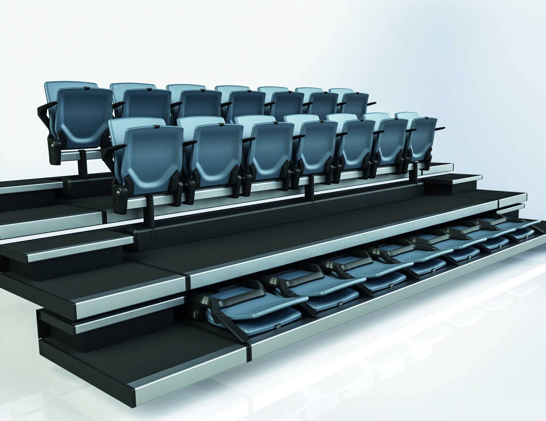 Venu Seating Retractable SIS Global Seating NBS BIM Library