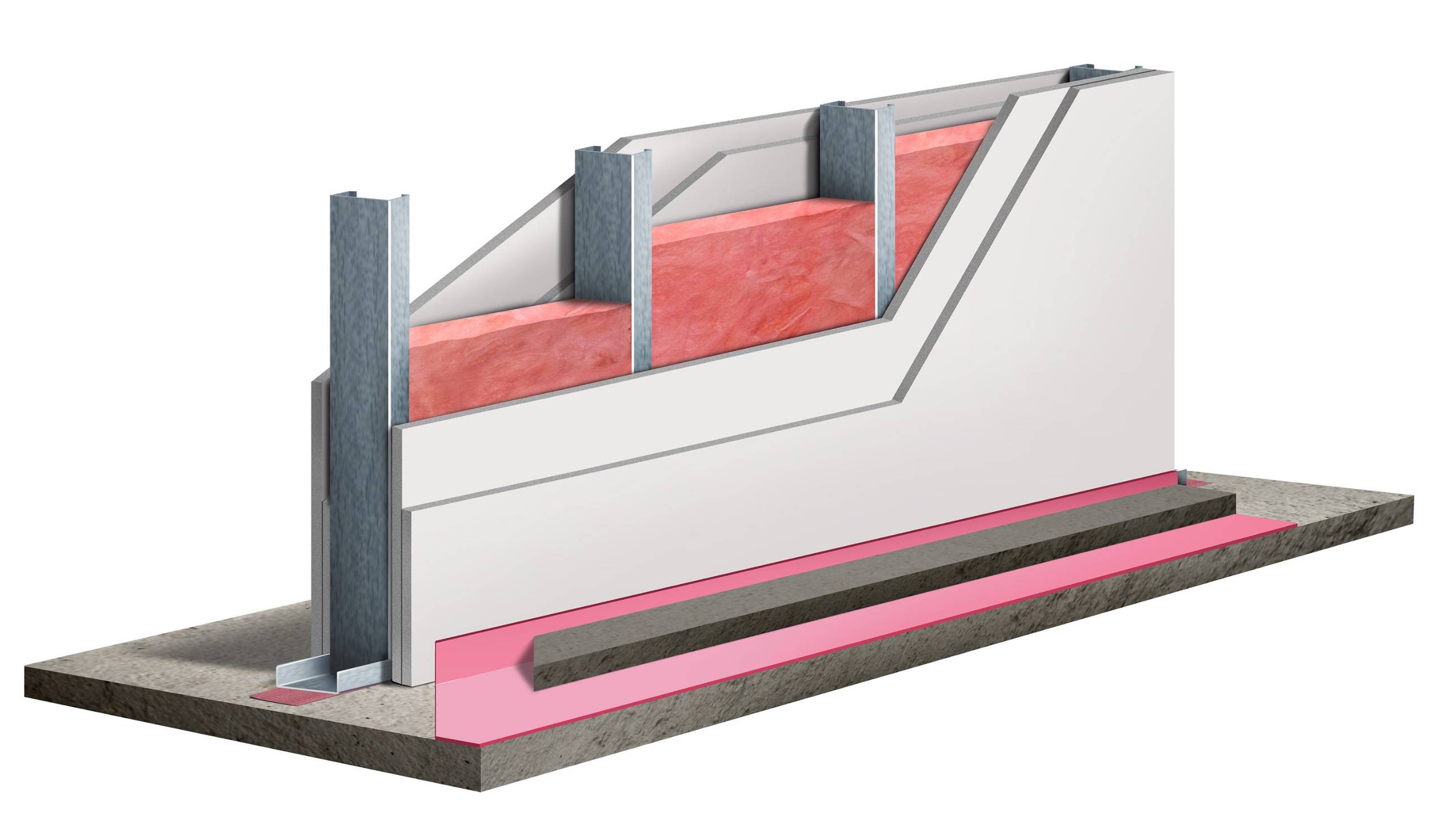 Pink Next Gen Fiberglas QuietZone Acoustic Insulation Owens Corning