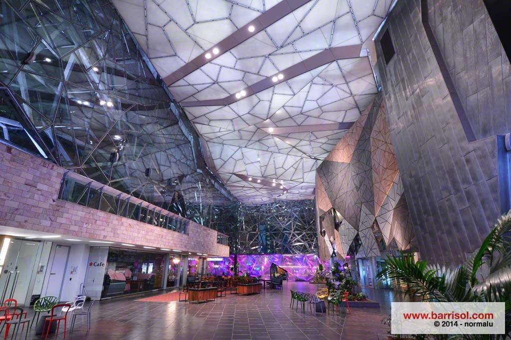 Barrisol Acoustic Light® Federation Square Australia Barrisol