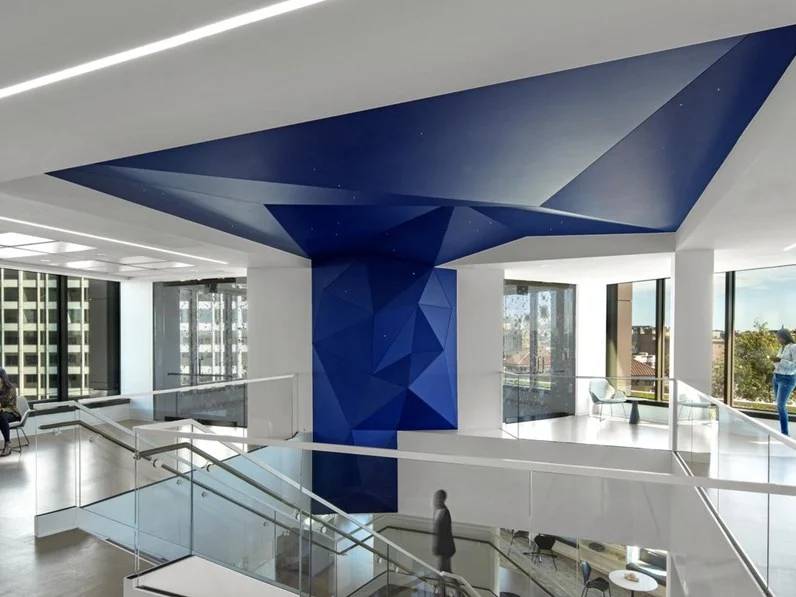 Clipso So Acoustic Fabric Membrane Ceiling System SaintGobain