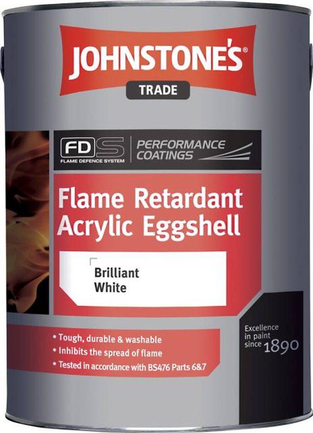 Flame Retardant Acrylic Eggshell Johnstone's Trade Paints a brand