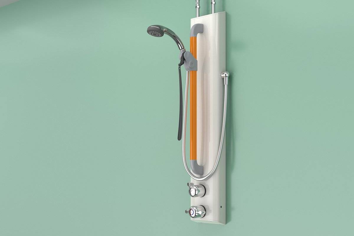 Shower Assembly with Dual Controls, Riser, Hose & Single Function