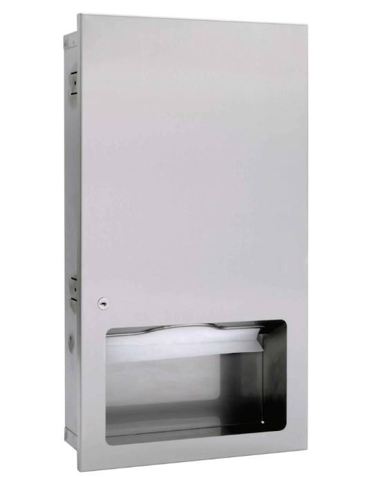 BC273SCA Dolphin Recessed Paper Towel Dispenser Dolphin Solutions