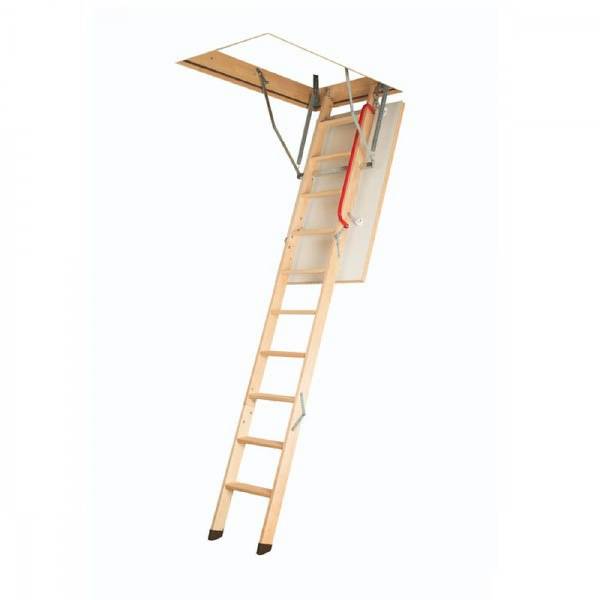 Wooden Loft Hatch with Ladder Fakro Ladder LWK Komfort 3 Wooden Loft Ladder Trade Access