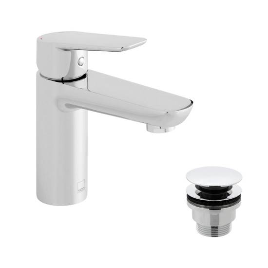 Photon Mono Basin Mixer Tap With Waste PHO100F/CCC/P VADO NBS