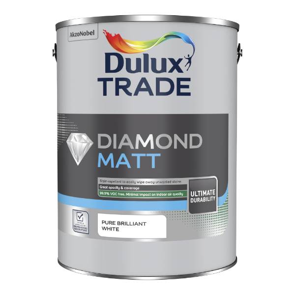 Dulux Trade Diamond Matt Waterbased emulsion paint Dulux Trade