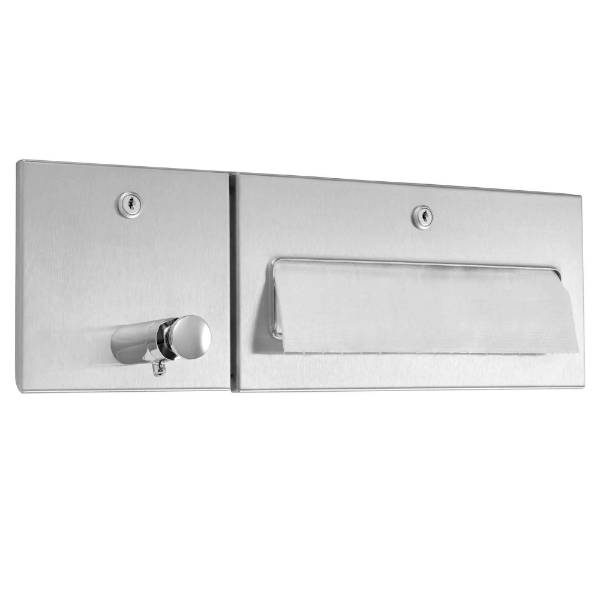 DP4314 Dolphin Prestige Paper Towel Dispenser and Waste Bin Combination Unit Dolphin Solutions