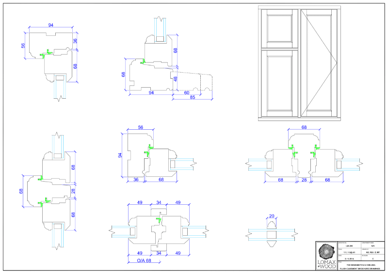 Casement window Lomax + Wood Limited NBS Source
