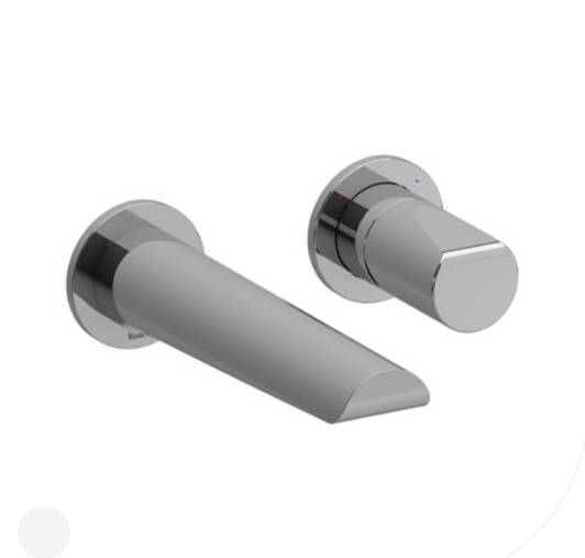 Parabola Wall Mounted Basin Mixer Flow Rate Riobel NBS Source