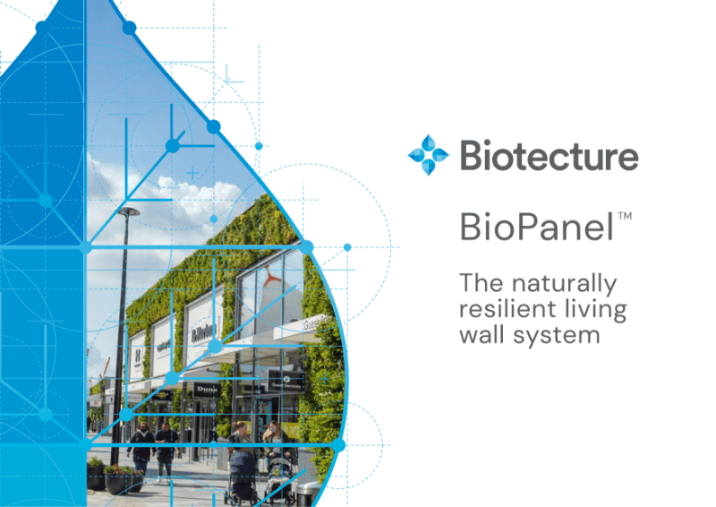 BioPanel, The naturally resilient living wall system NBS Source