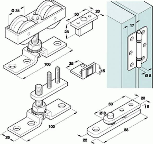 HAWABifold 30 Top Hung Folding Door Fittings Hafele UK Ltd NBS Source
