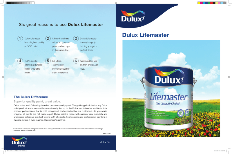 Dulux Lifemaster Primer Dulux Canada NBS Source