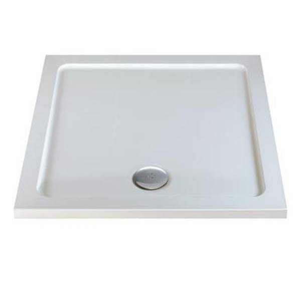 Tray 760 X 760 Square Flat Top Shower tray Twyford Bathrooms NBS