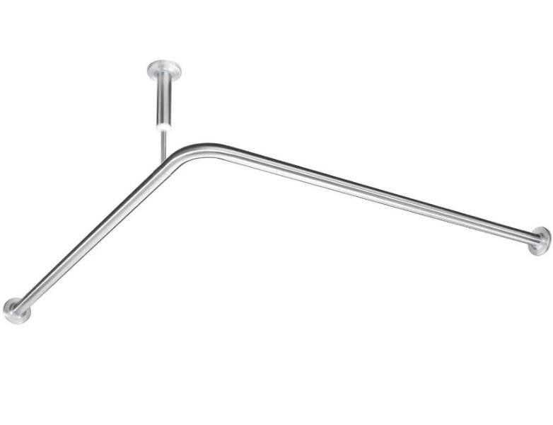 BC508332 Dolphin Stainless Steel Shower Curtain Rail with Integrated