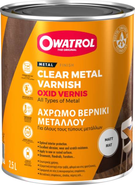 Oxid Vernis, Clear Metal Varnish | Owatrol Uk Ltd | Nbs Source
