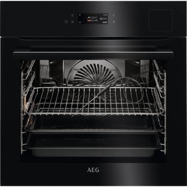 AEG BLACK ECOLINE STEAMPRO WITH STEAM CLEANING OVEN BSK798280B