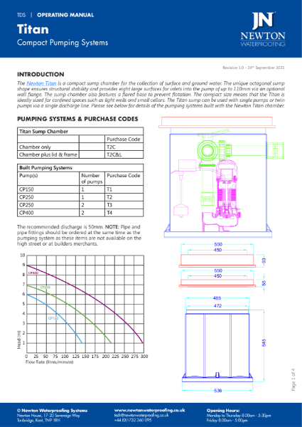 Newton Titan Operating Manual | NBS Source