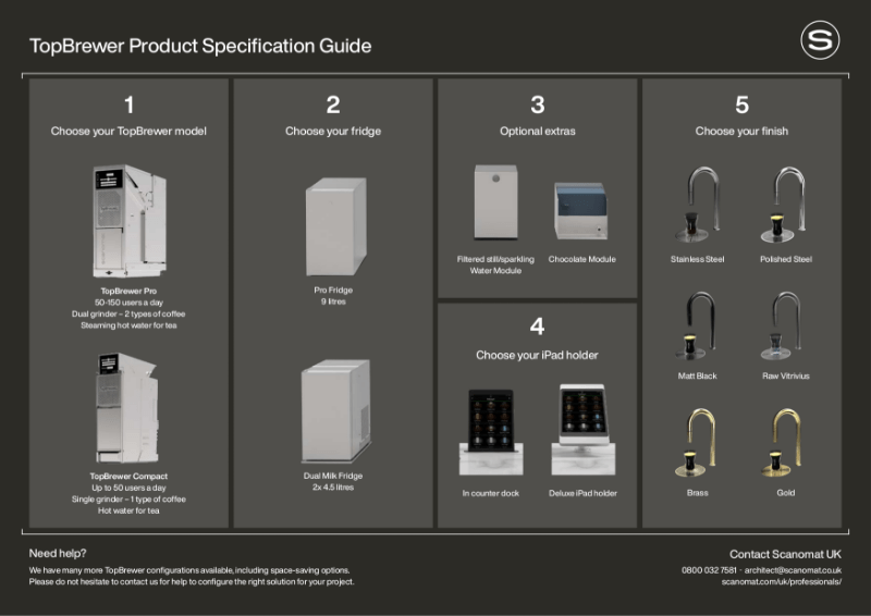 TopBrewer Product Specification Guide Scanomat UK Ltd NBS Source