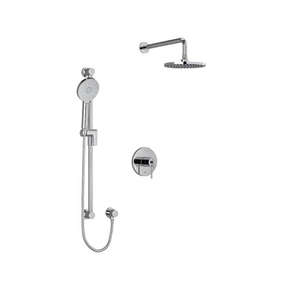 GS Shower Kit With Hand Shower Rail And Fixed Head 2 Way Thermo Valve
