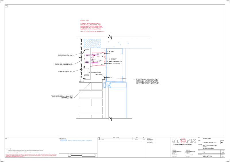 2022DET012A CURTAIN WALL HEAD TYPE 3 Stofix UK ltd NBS Source