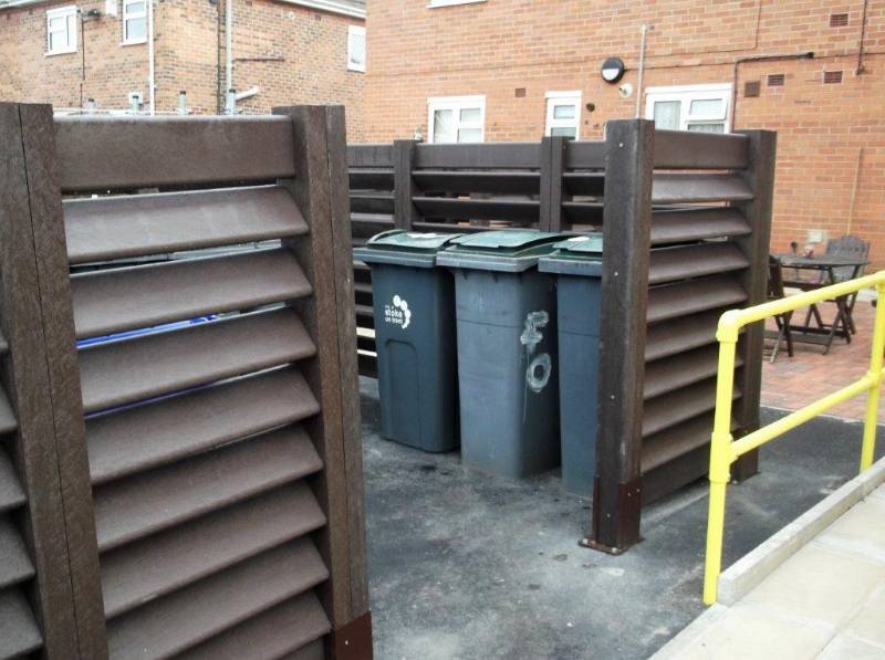 Bin Bays for StokeonTrent Housing Goplastic 100 recycled NBS Source