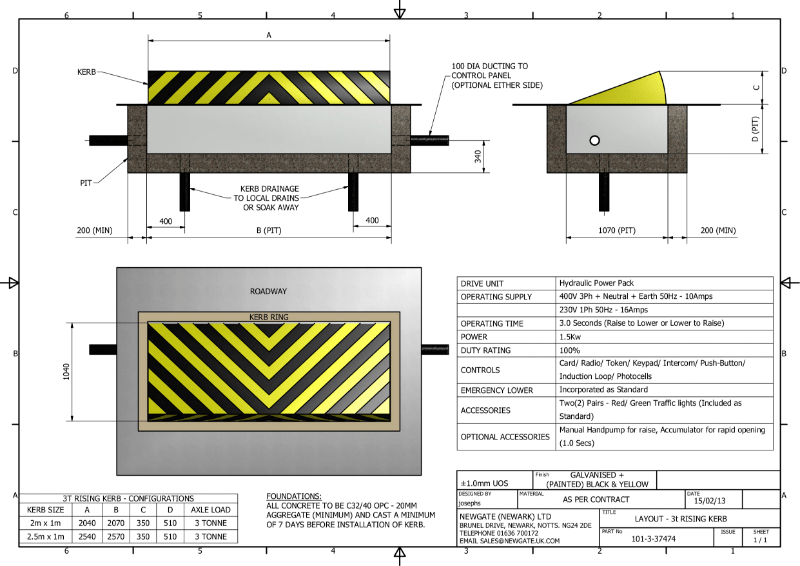 Road Blocker 3 Tonne Newgate (Newark) Ltd NBS Source