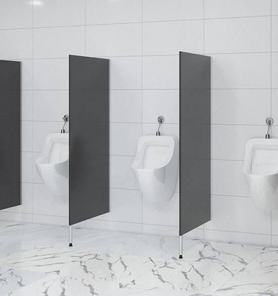 Urinal screen Pedestal Mounted Toilet Partition Industries NBS Source