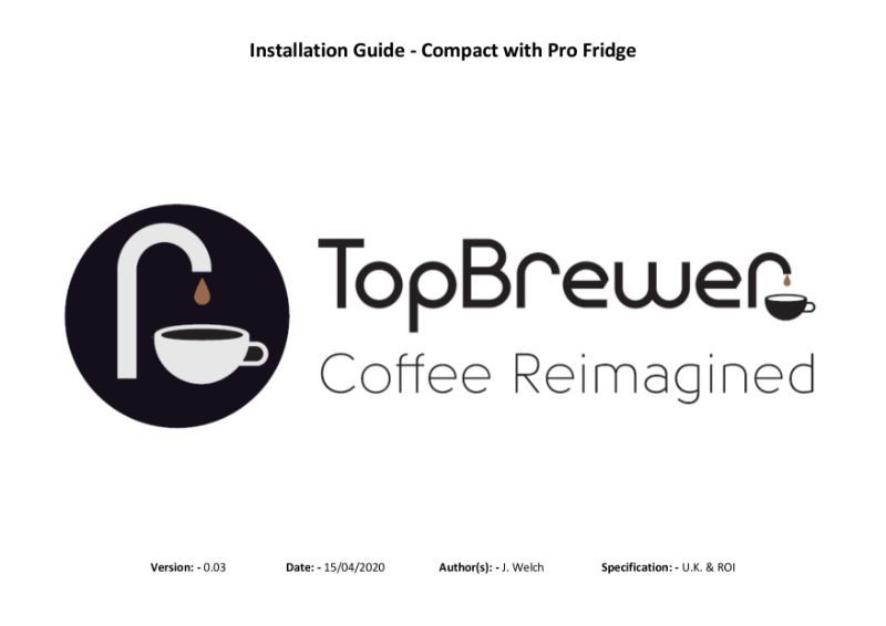 Preinstallation Guide TopBrewer Config TC4 NBS Source