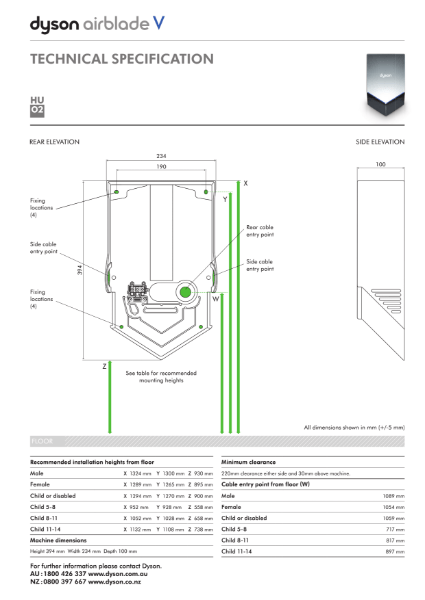 Installation guide - Dyson Airblade dB | NBS Source