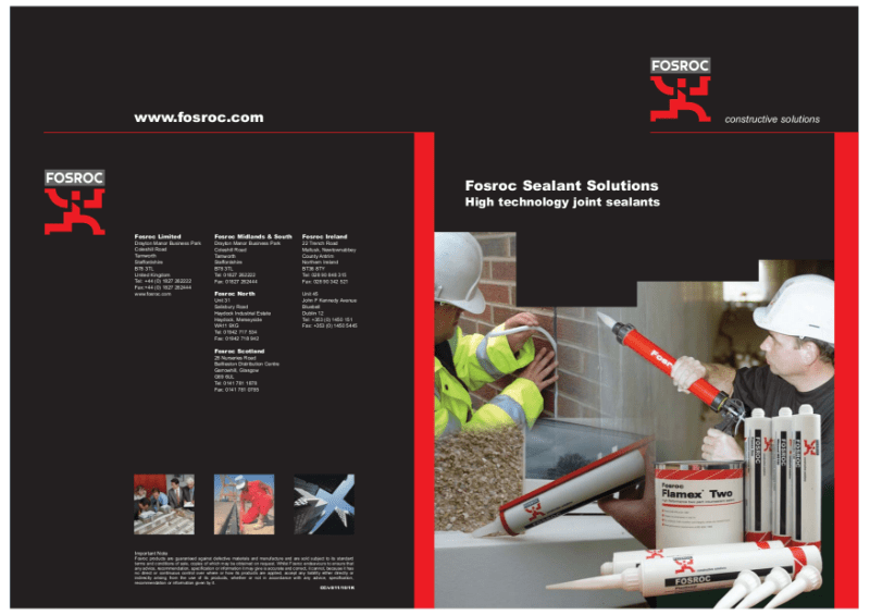 Expandafoam Fosroc International Limited NBS Source