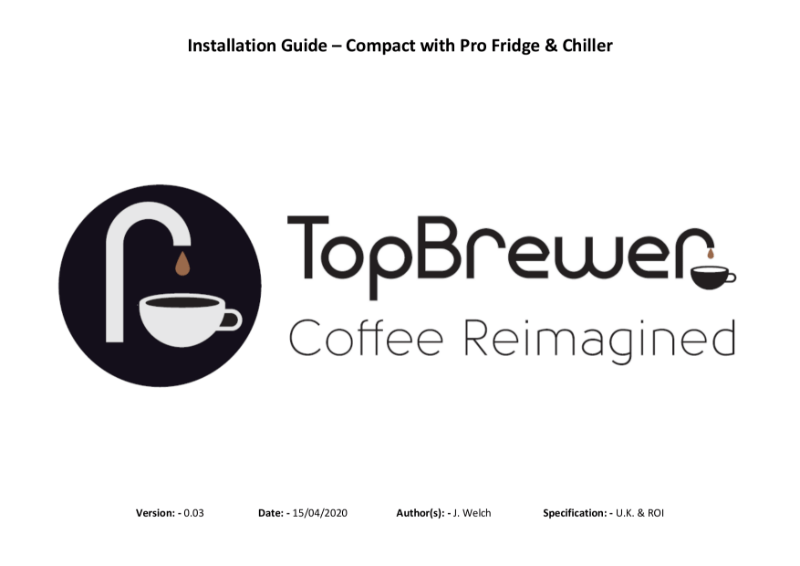PreInstallation Guide TopBrewer Config TC2 NBS Source