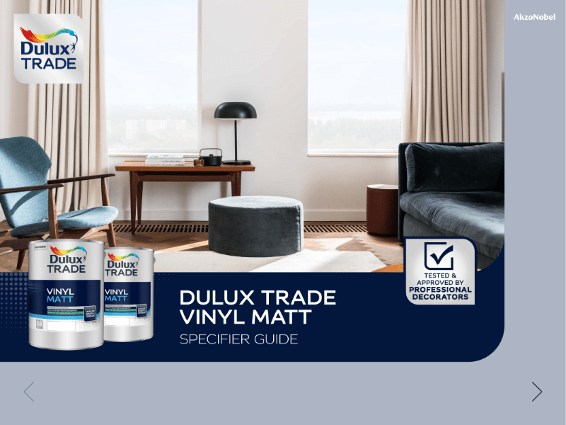 Dulux Trade Vinyl Matt Specification Guide 2024 Dulux Trade, brand of