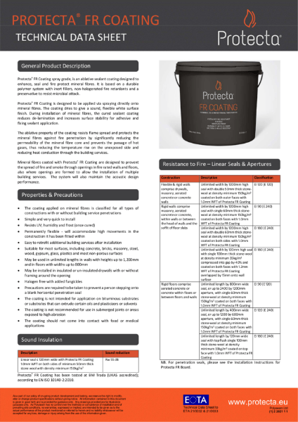 FR Coating - Ablative Sealant Coating For Fire Protection | Protecta